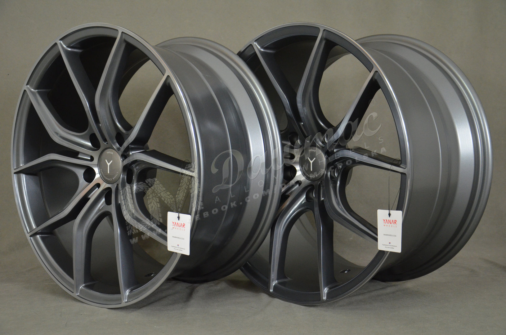 Yanar Wheels Y-NL17 19" 8,5J ET33 + 9,5J ET40 5x120 Carbon Machined - obrazek 4