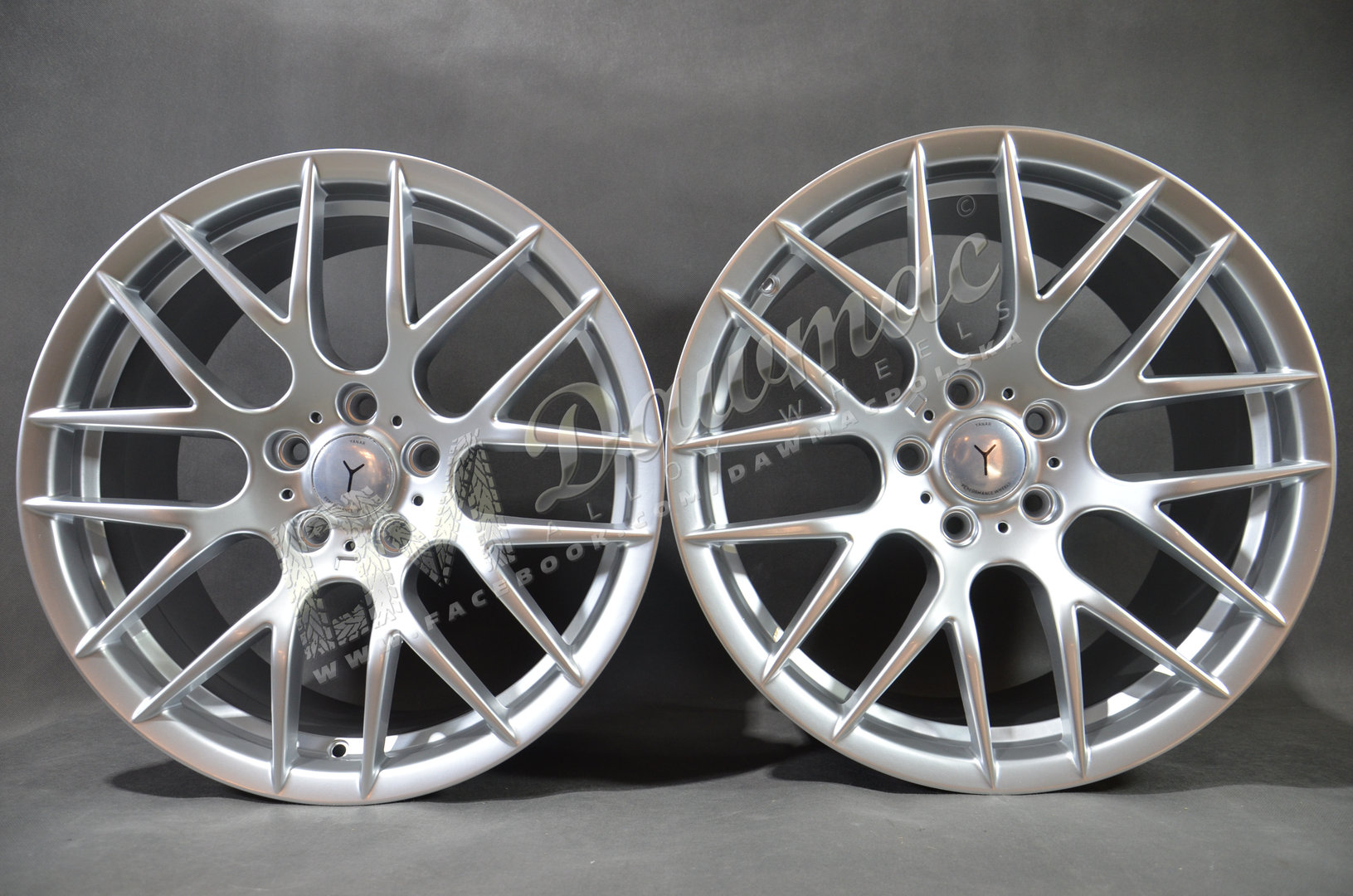 Yanar Wheels Y-NL359 19" 9J ET33 + 10J ET37 5x120 Hyper Silver - obrazek 2