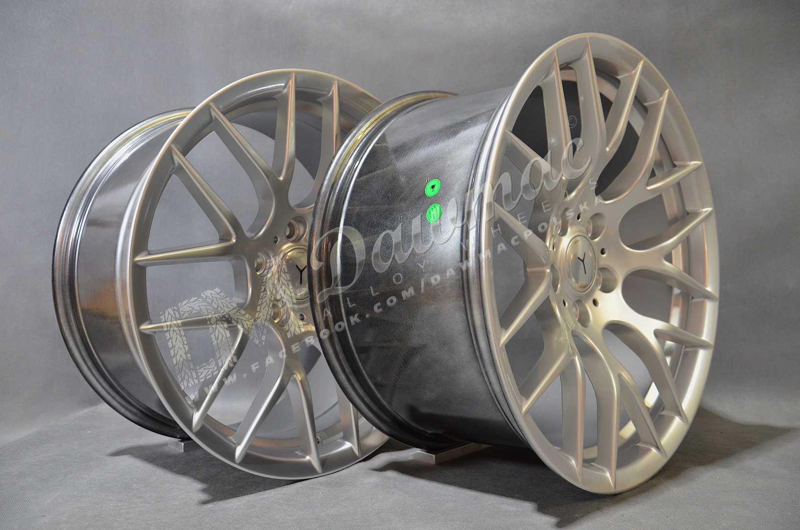 Yanar Wheels Y-NL359 19" 9J ET33 + 10J ET37 5x120 Hyper Silver - obrazek 5