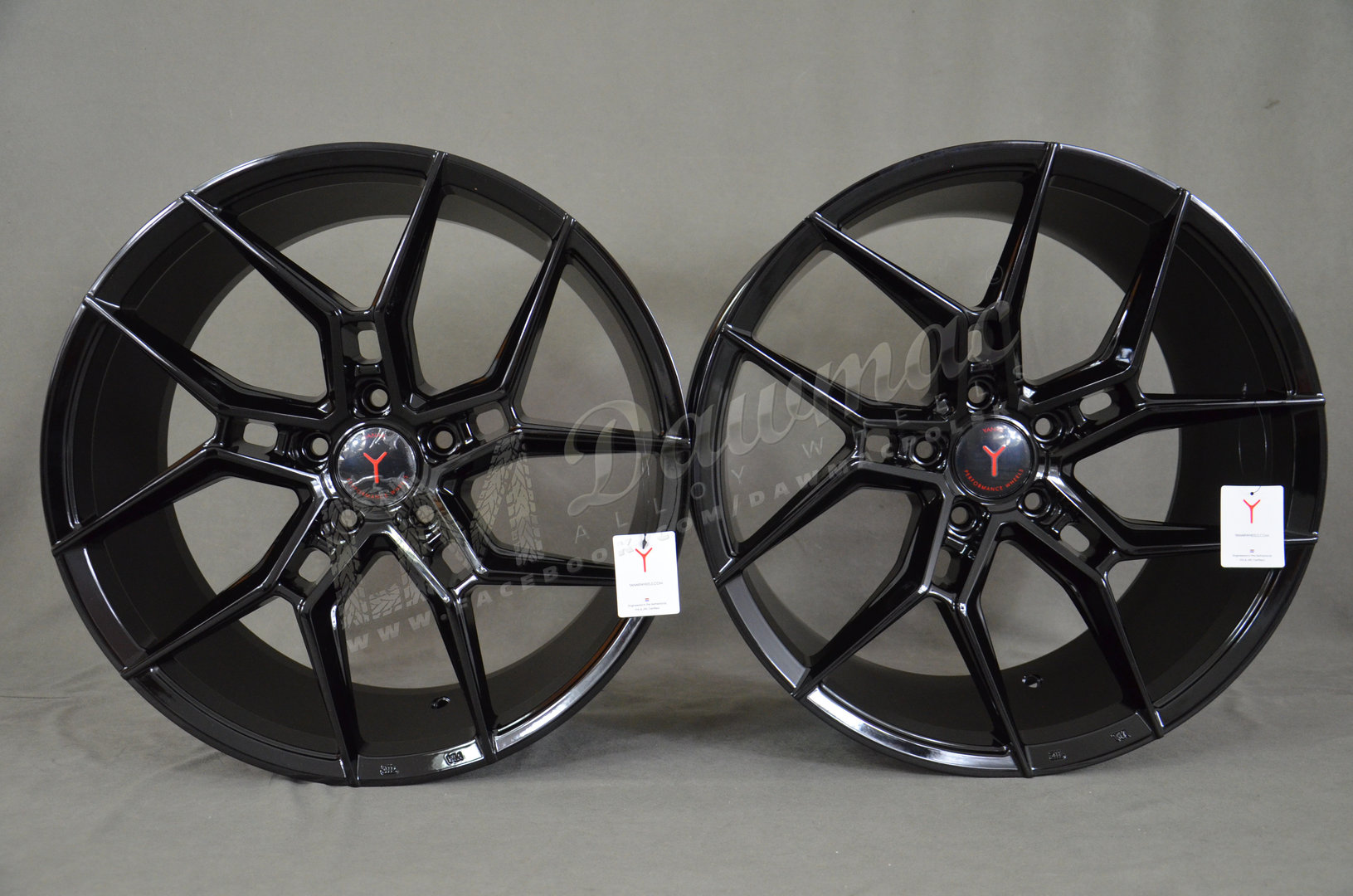 Yanar Wheels Y-NL45 19" 8,5J ET33 + 9,5J ET40 5x120 Gloss Black - obrazek 2