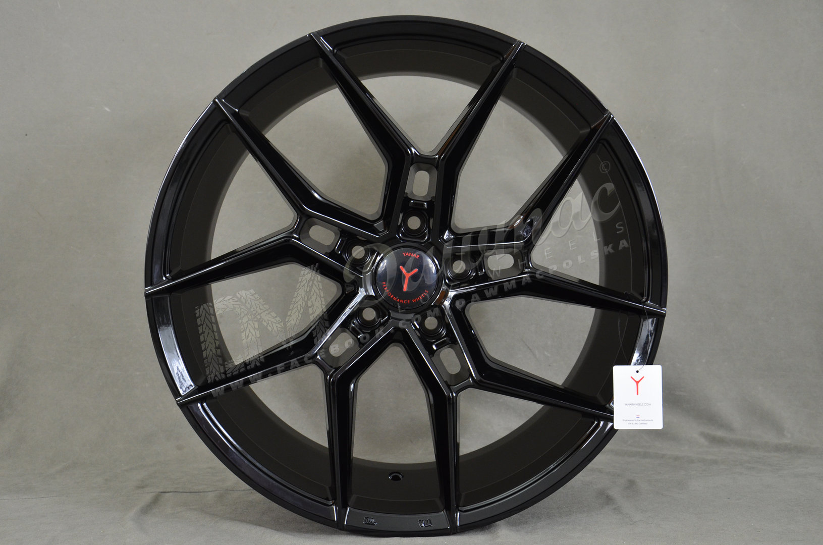 Yanar Wheels Y-NL45 20" 8,5J ET35 5x112 Gloss Black - obrazek 2