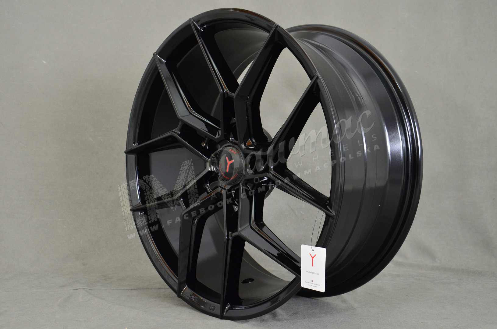 Yanar Wheels Y-NL45 20" 8,5J ET35 5x112 Gloss Black - obrazek 4