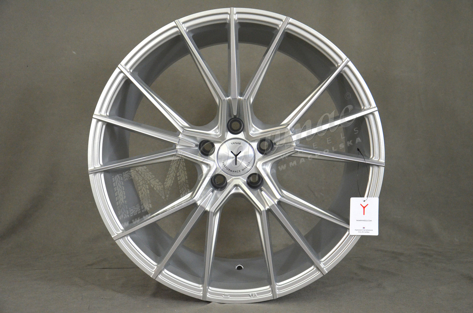Yanar Wheels Y-NL47 19" 8,5J ET30 5x112 Silver Machined Face - obrazek 2