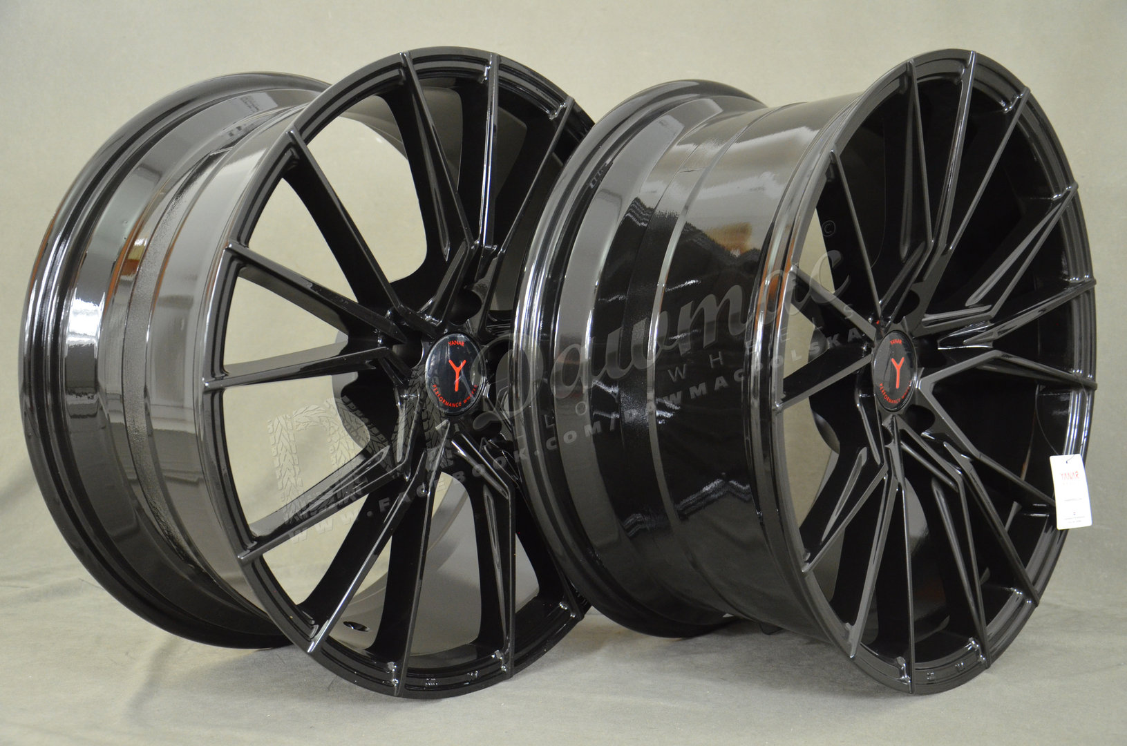 Yanar Wheels Y-NL47 19" 8,5J ET30 + 9,5J ET35 5x112 Gloss Black - obrazek 5