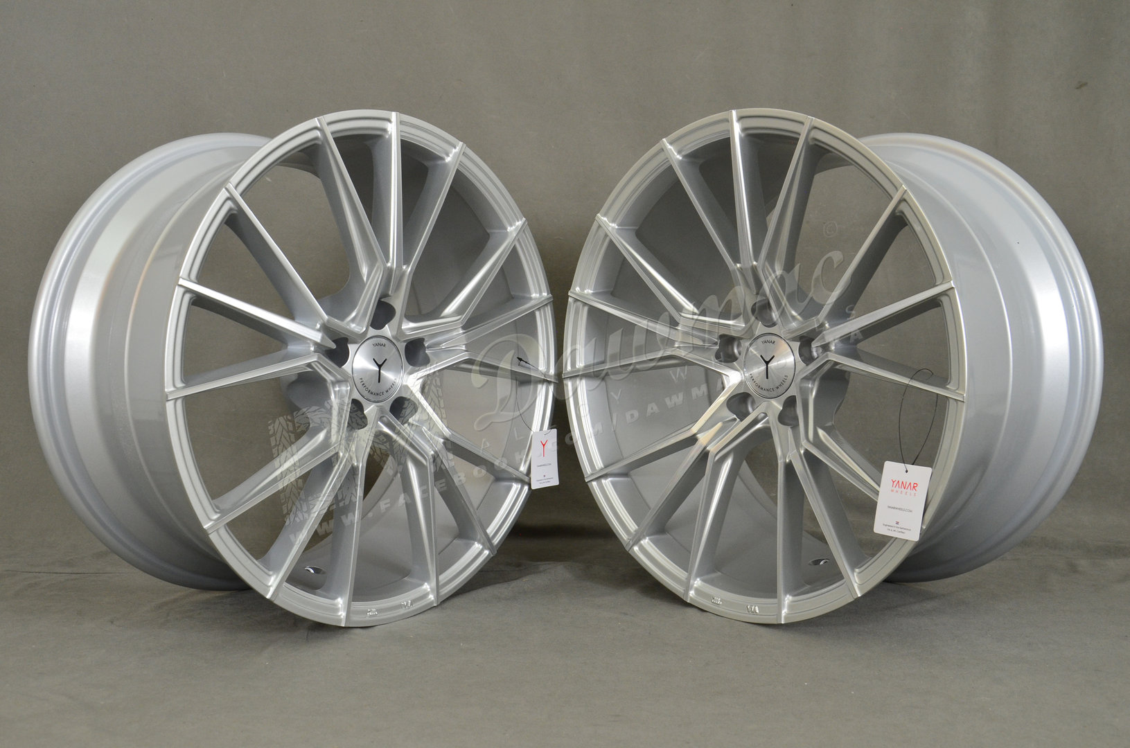 Yanar Wheels Y-NL47 19" 8,5J ET30 + 9,5J ET35 5x112 Silver Machined Face - obrazek 3