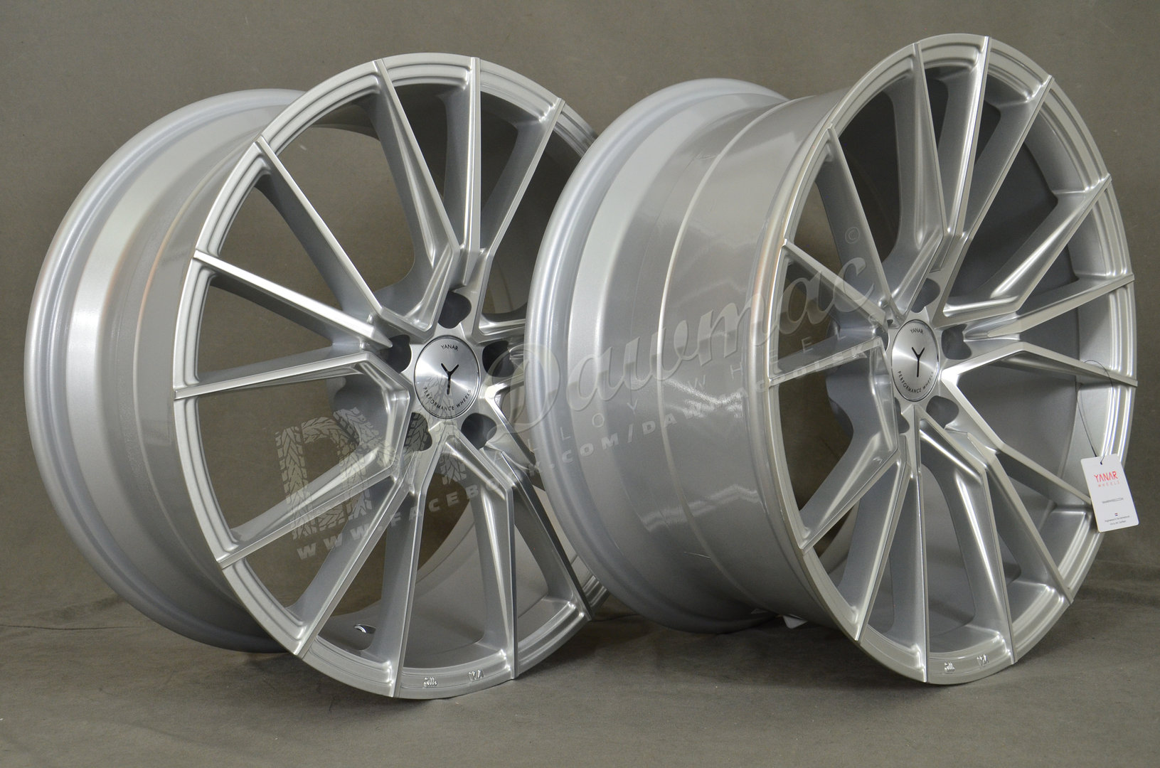 Yanar Wheels Y-NL47 19" 8,5J ET30 + 9,5J ET35 5x112 Silver Machined Face - obrazek 5