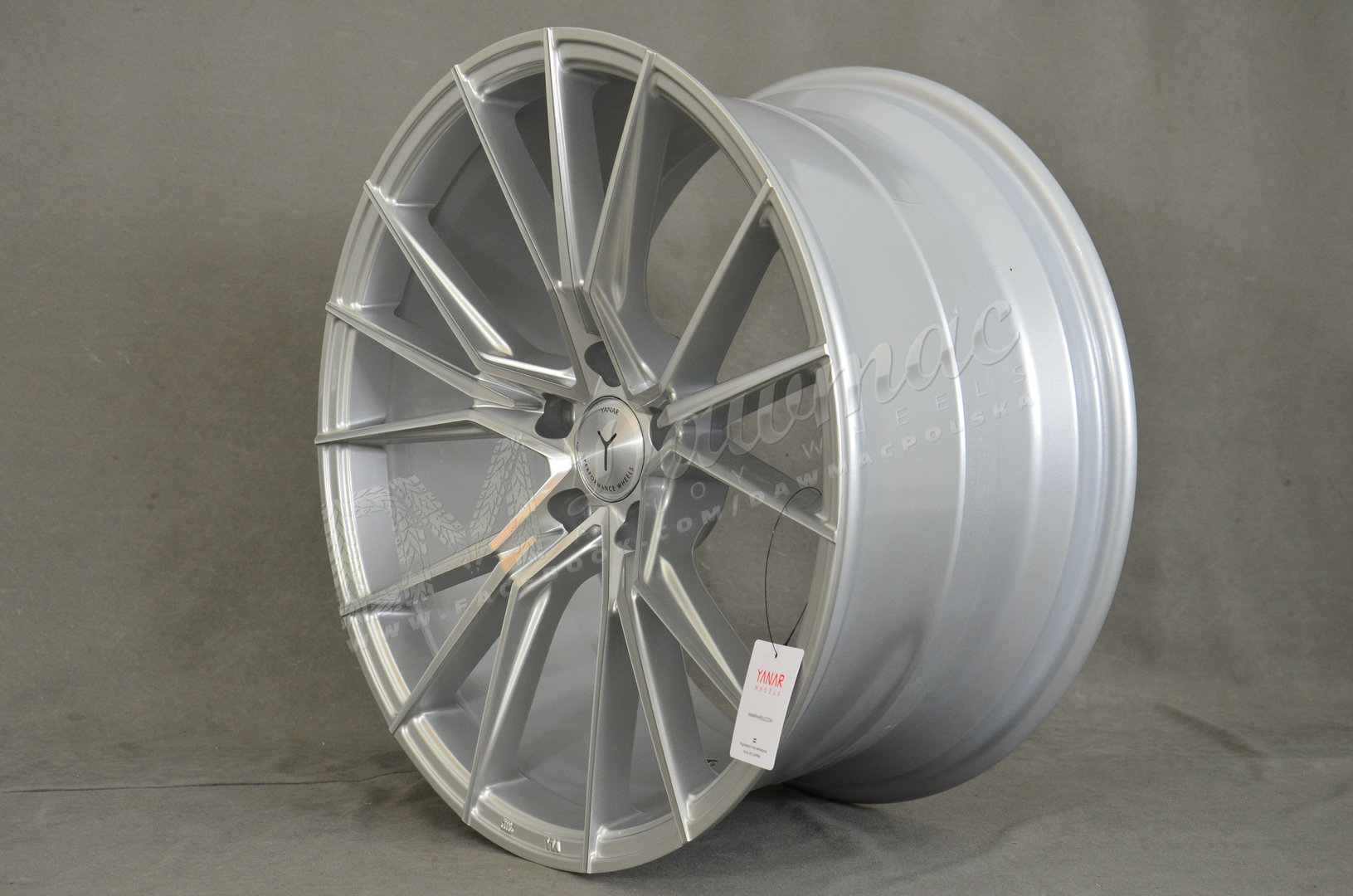 Yanar Wheels Y-NL47 19" 9,5J ET35 5x112 Silver Machined Face - obrazek 3
