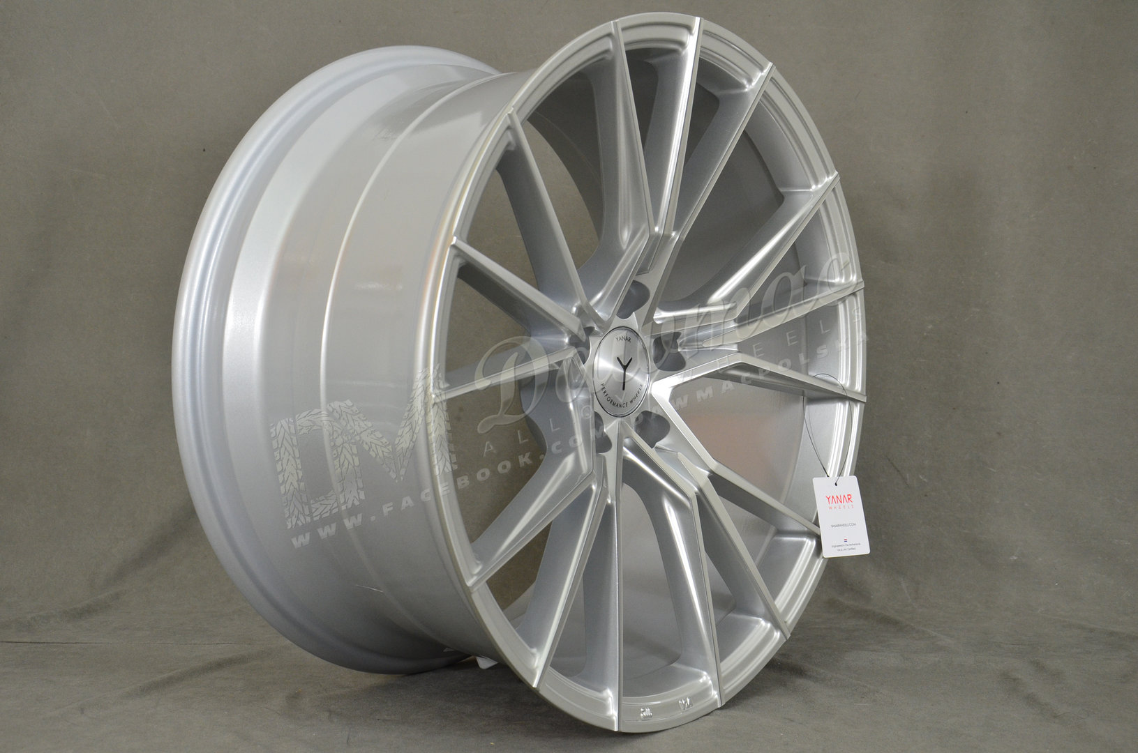 Yanar Wheels Y-NL47 19" 9,5J ET35 5x112 Silver Machined Face - obrazek 4
