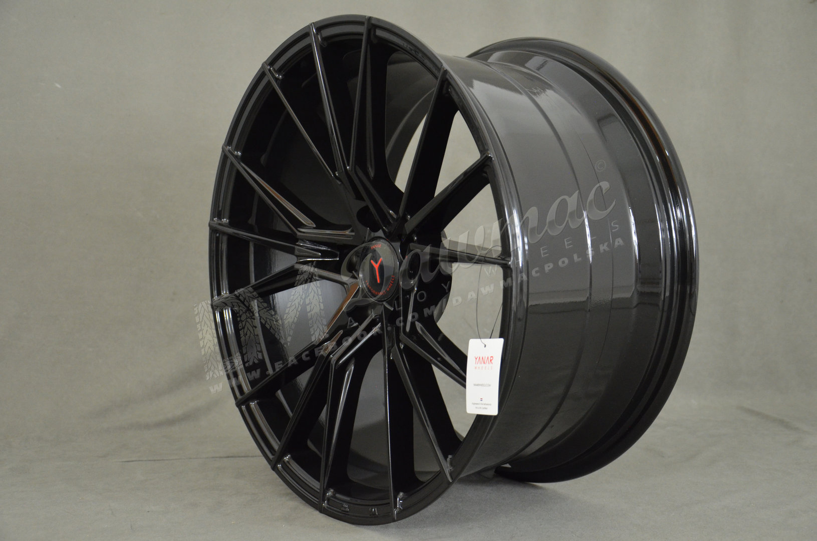 Yanar Wheels Y-NL47 19" 9,5J ET45 5x112 Gloss Black - obrazek 3