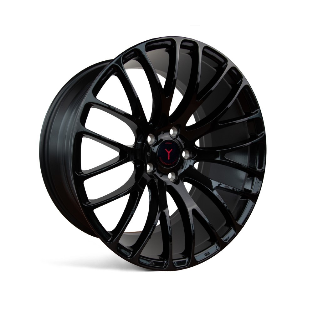 Yanar Wheels Y-NL9 20" 8,5J ET33 + 10J ET43 5x120 Gloss Black - obrazek 2