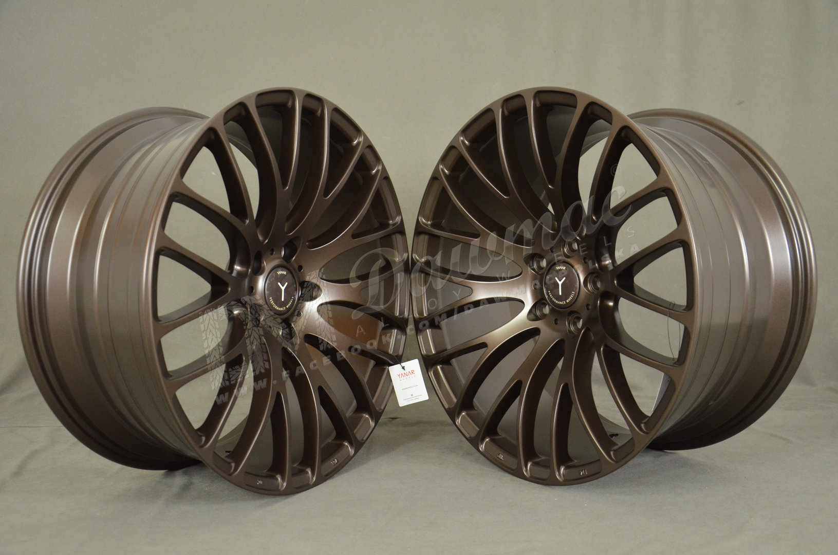 Yanar Wheels Y-NL9 20" 8,5J ET33 + 10J ET43 5x120 Matte Bronze - obrazek 3