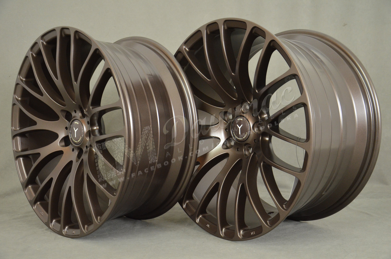 Yanar Wheels Y-NL9 20" 8,5J ET33 + 10J ET43 5x120 Matte Bronze - obrazek 4