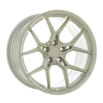 Yido Performance Forged+R 19" 9J ET20 + 10J ET33 5x120 Light Gold