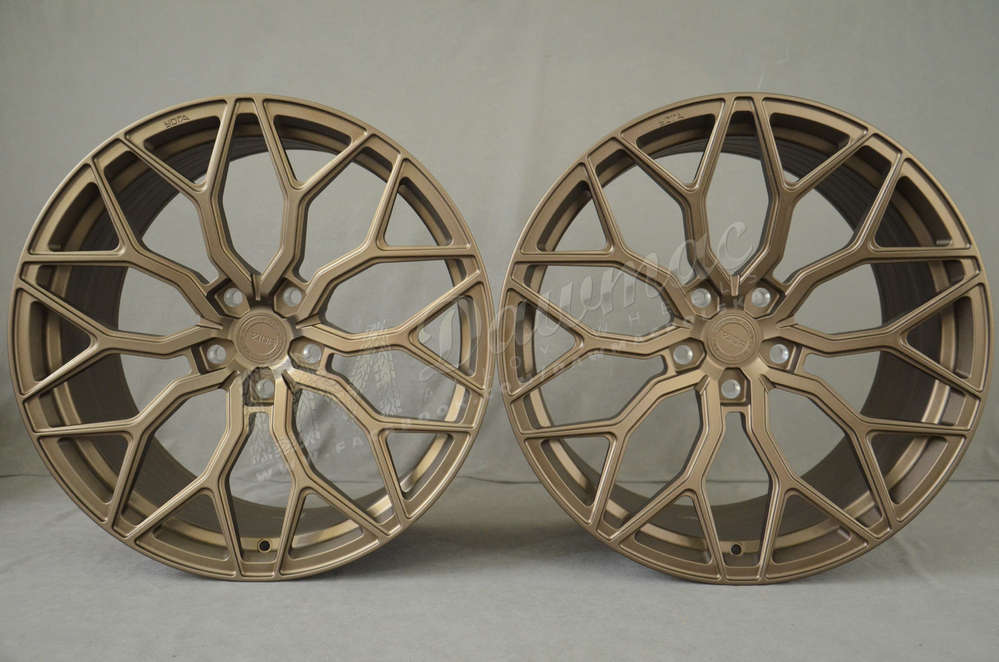 Yota Wheels YP1 20" 9J ET20-ET45 + 10J ET20-ET45 BLANK Satin Bronze