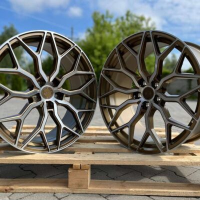 Yota Wheels YP1 20" 9J ET40 + 10J ET42 5x112 Gloss Bronze Brushed Face