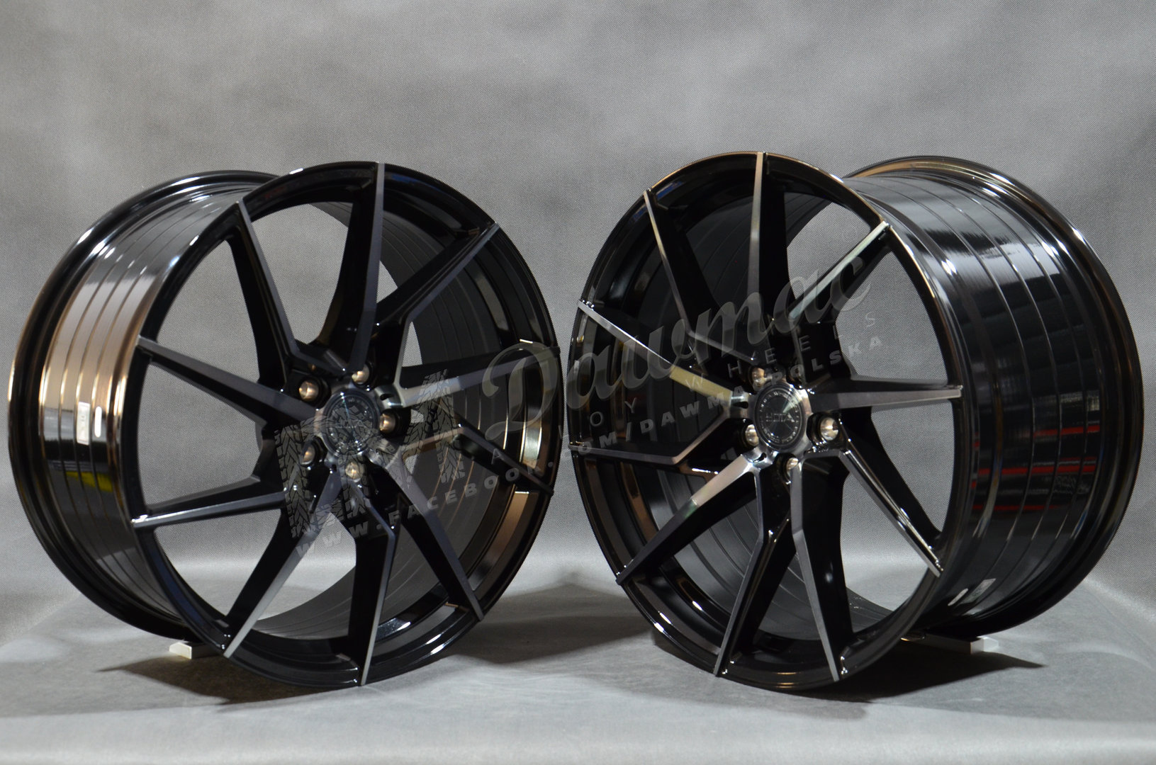 Yota Wheels YP2 20" 10,5J ET20-ET45 5x108-5x120 Black Glossy Tint - obrazek 3