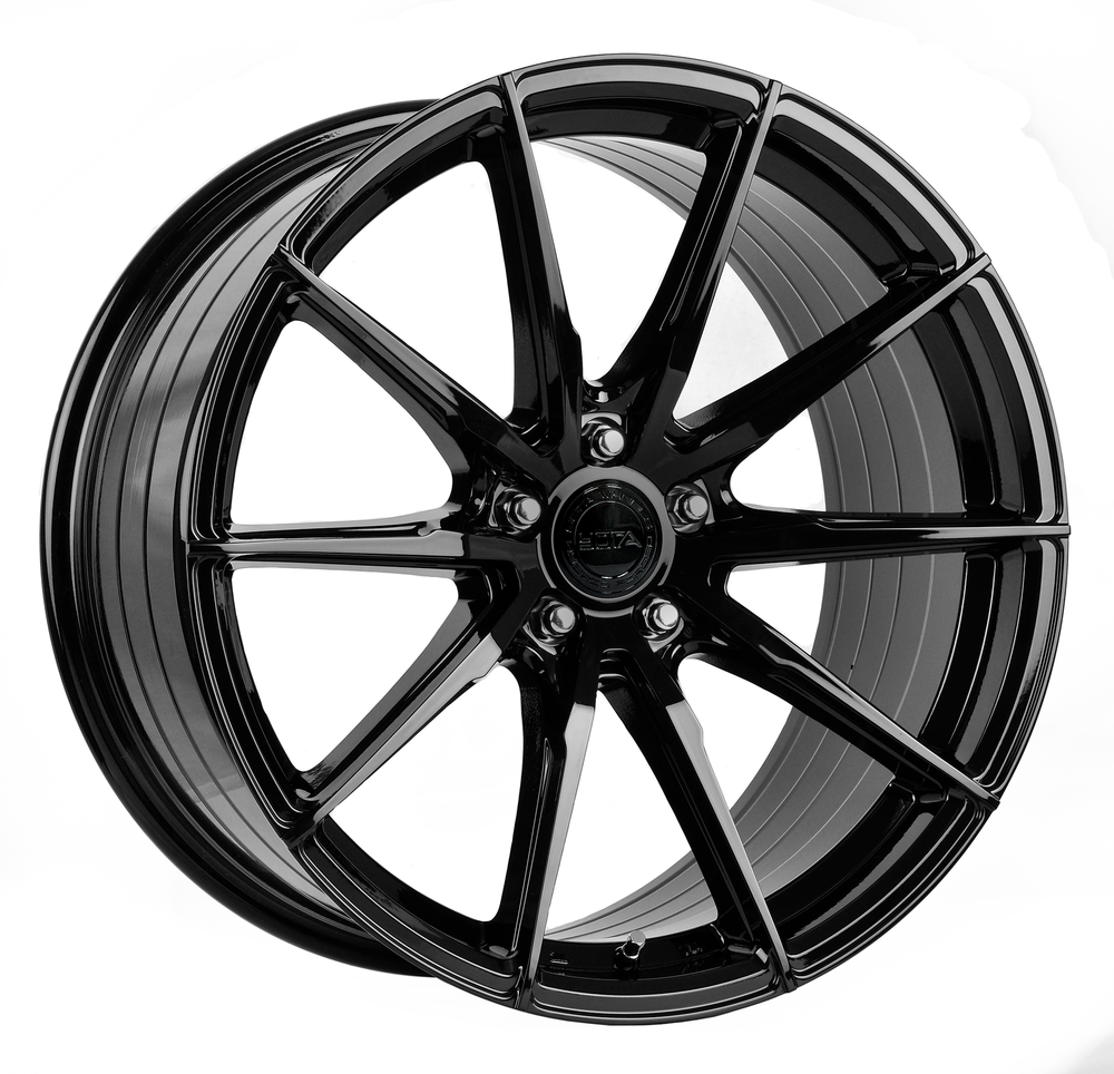 Yota Wheels YP4 20" 10J ET20-ET45 BLANK Black Glossy