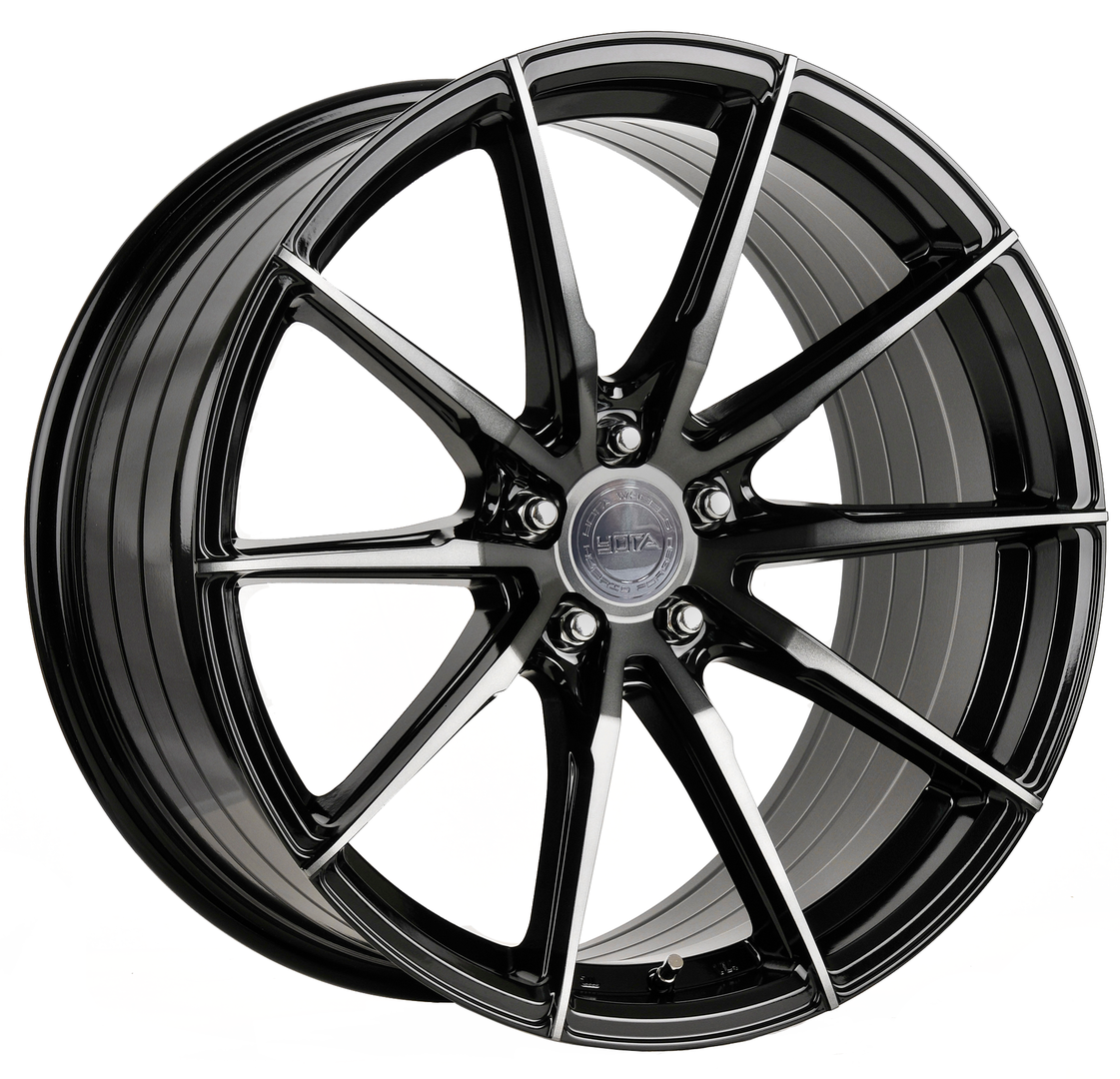 Yota Wheels YP4 20" 8,5J ET20-ET45 + 10J ET20-ET45 BLANK Black Glossy Tinted - obrazek 2