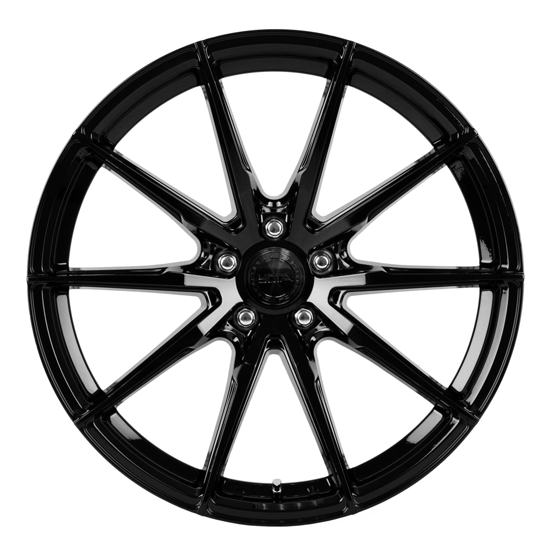 Yota Wheels YP4 20" 8,5J ET20-ET45 + 10J ET20-ET45 BLANK Black Glossy - obrazek 5