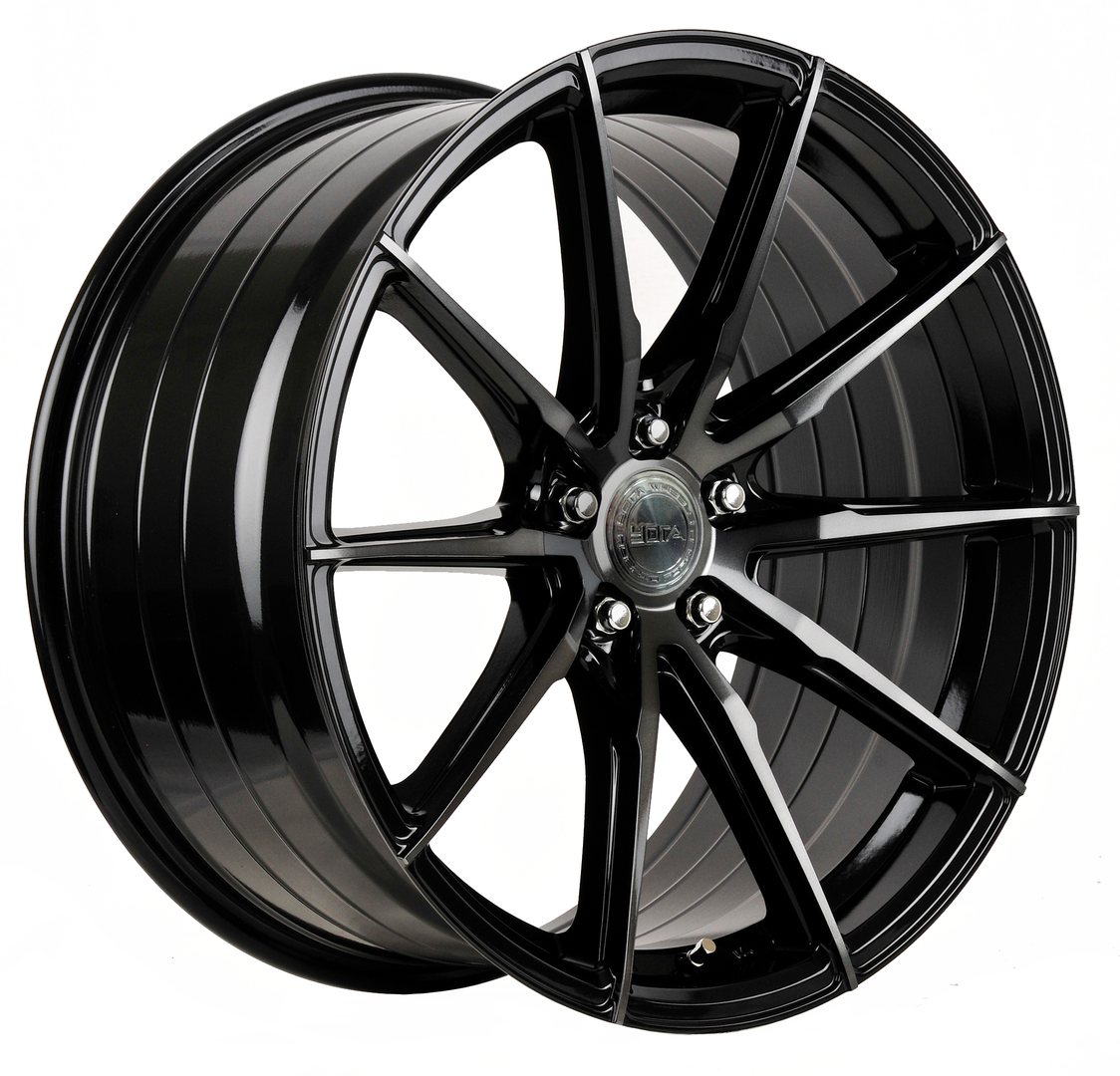 Yota Wheels YP4 20" 8,5J ET20-ET45 BLANK Black Glossy Tinted - obrazek 3