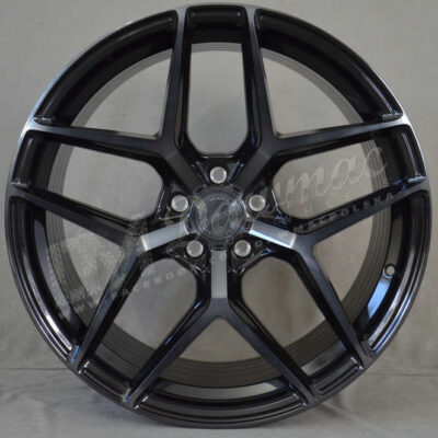 Yota Wheels YP5 20" 10,5J ET20-ET45 5x108-5x120 Black Glossy Tint