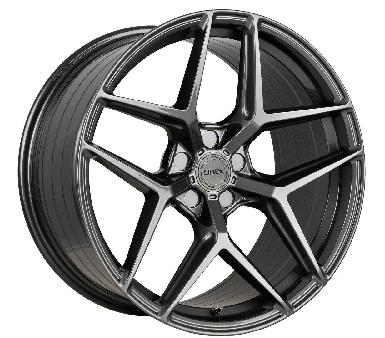 Yota Wheels YP5 20" 10,5J ET20-ET45 5x108-5x120 Hyper Glossy Graphite - obrazek 3
