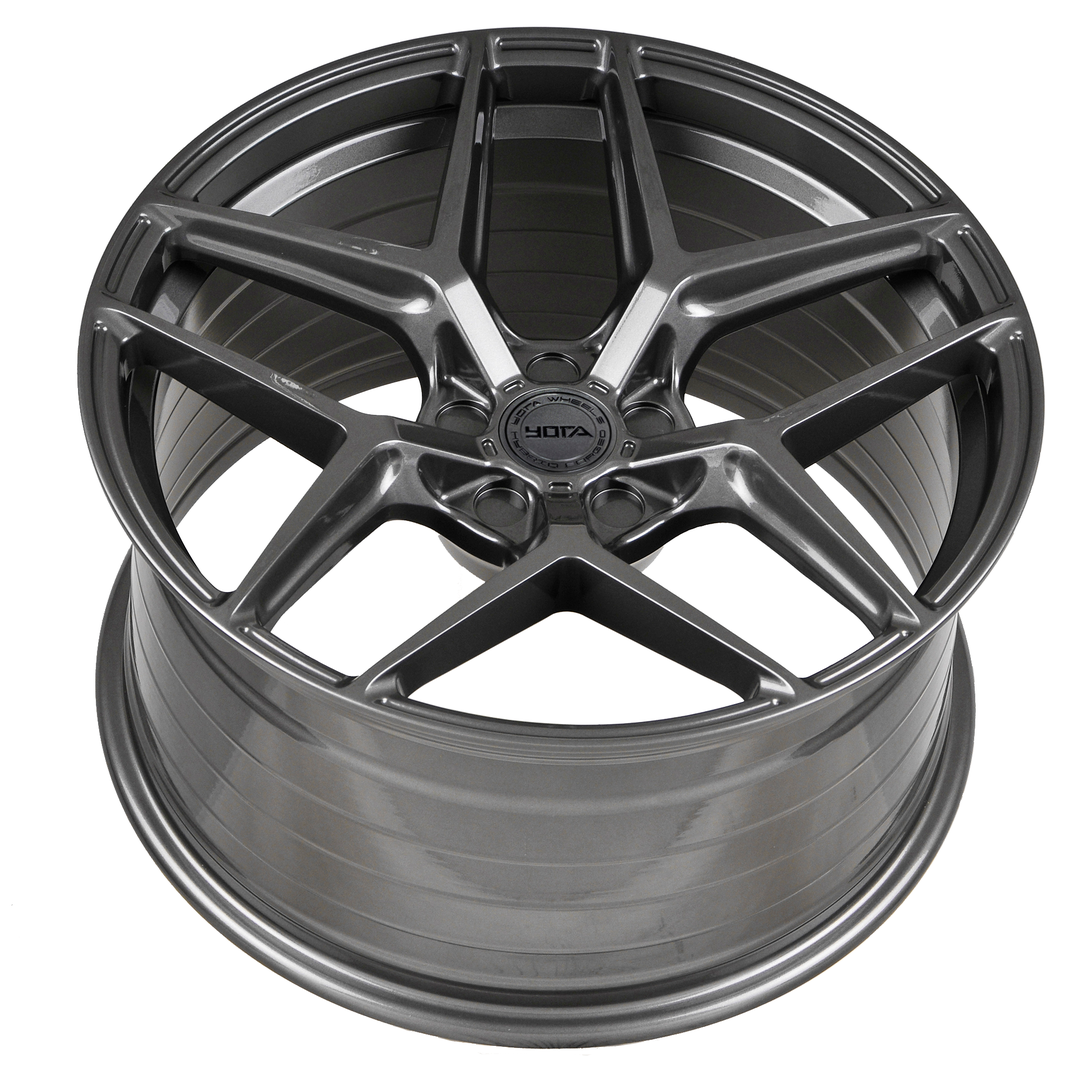 Yota Wheels YP5 20" 10,5J ET20-ET45 5x108-5x120 Hyper Glossy Graphite - obrazek 5