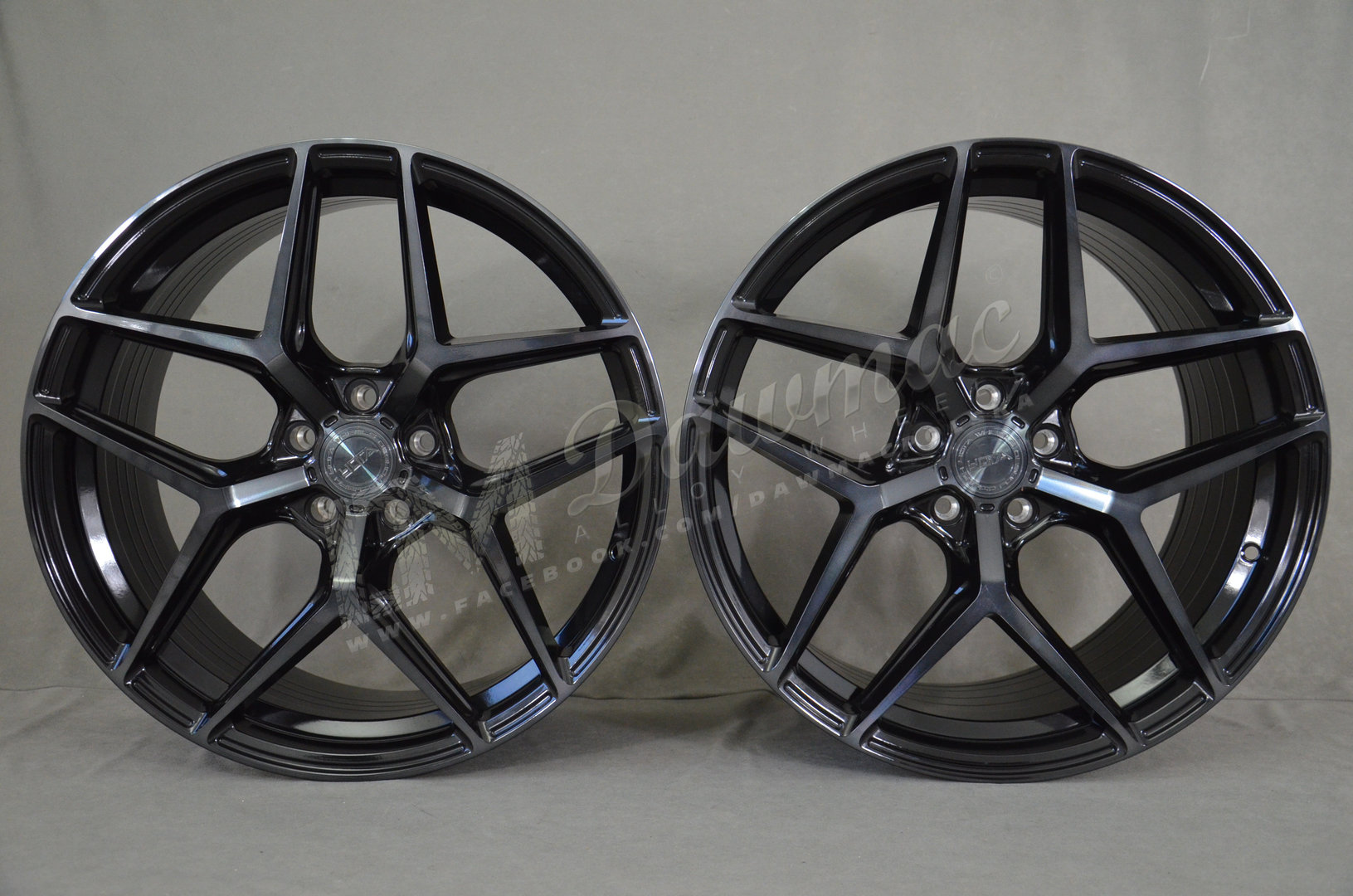 Yota Wheels YP5 20" 9J ET20-ET45 + 10,5J ET20-ET45 5x108-5x120 Black Glossy Tint - obrazek 2