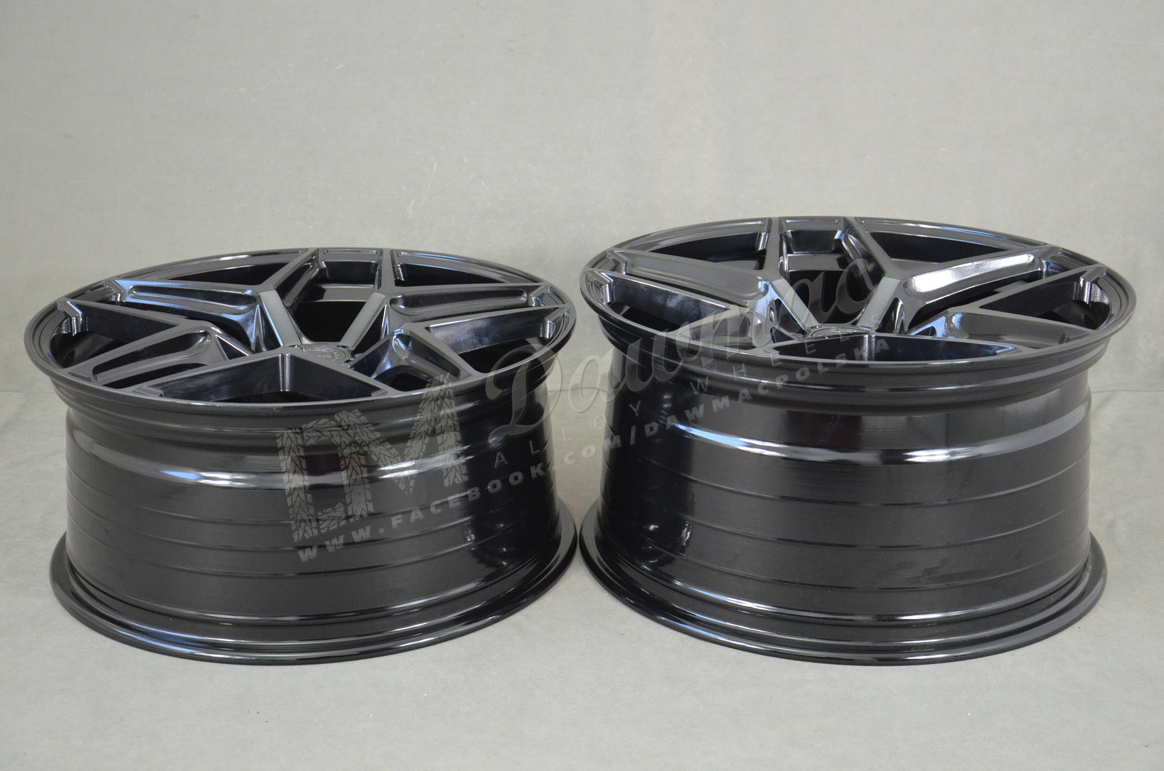 Yota Wheels YP5 20" 9J ET20-ET45 + 10,5J ET20-ET45 5x108-5x120 Black Glossy Tint - obrazek 7