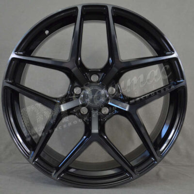 Yota Wheels YP5 20" 9J ET20-ET45 5x108-5x120 Black Glossy Tint