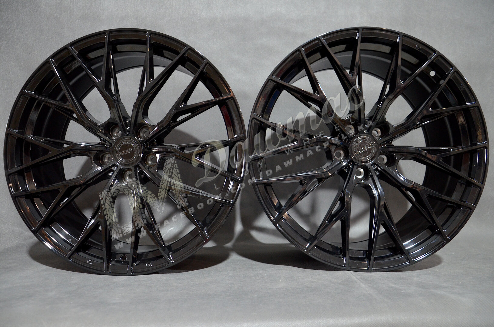 Yota Wheels YP7 20" 9J ET25 + 10J ET40 5x112 Gloss Black - obrazek 2