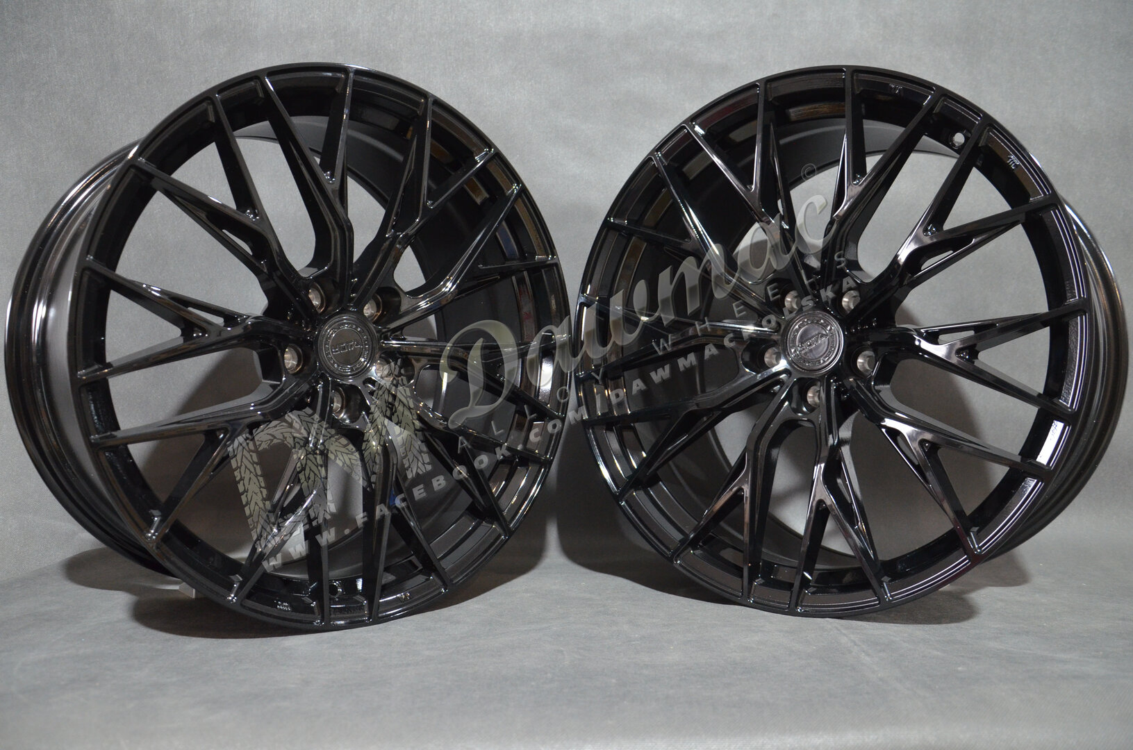 Yota Wheels YP7 20" 9J ET25 + 10J ET40 5x112 Gloss Black - obrazek 3