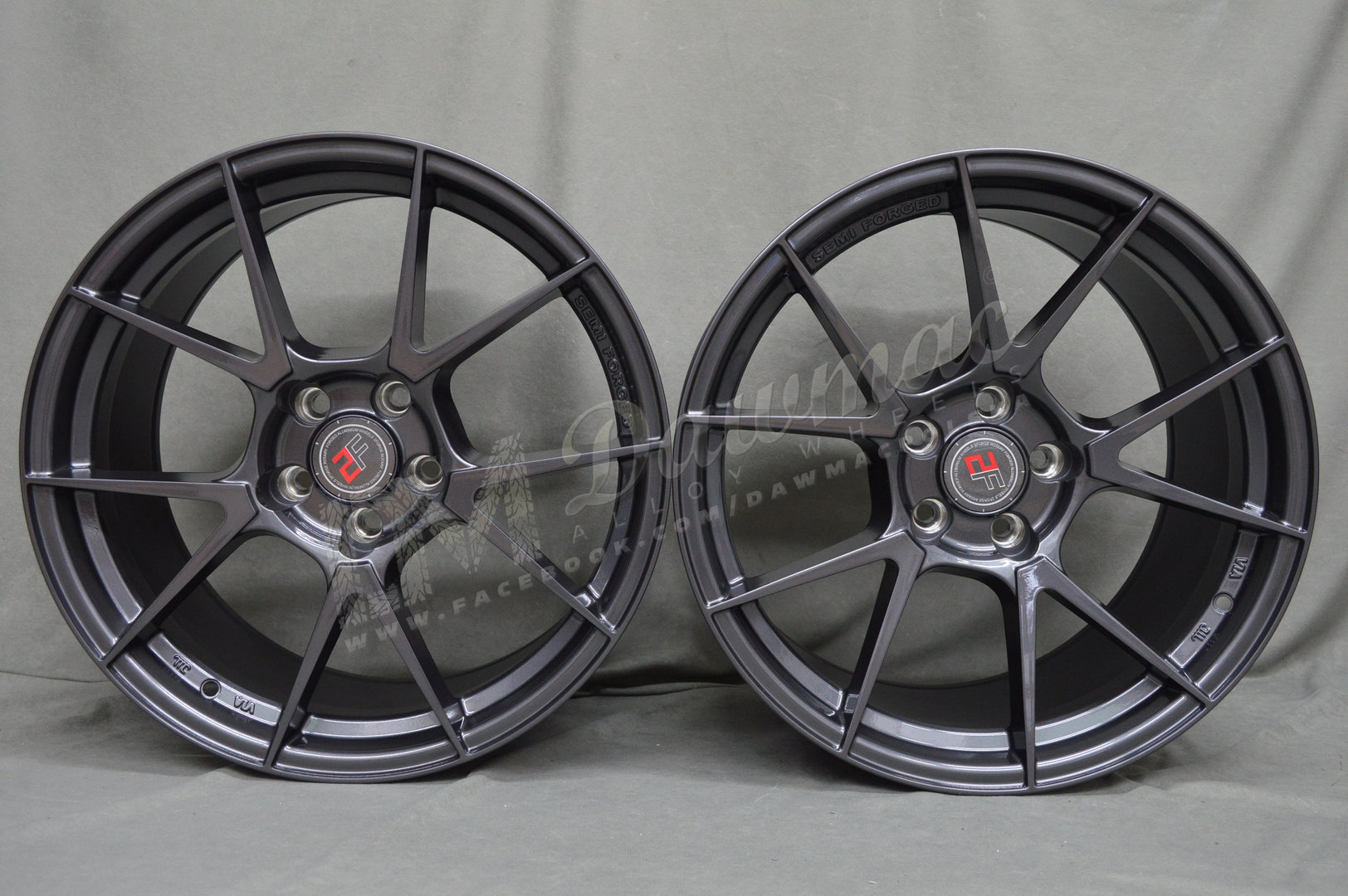 2Forge ZF6 18" 10J ET6-ET50 5x98-5x130 Gloss Gunmetal - obrazek 2