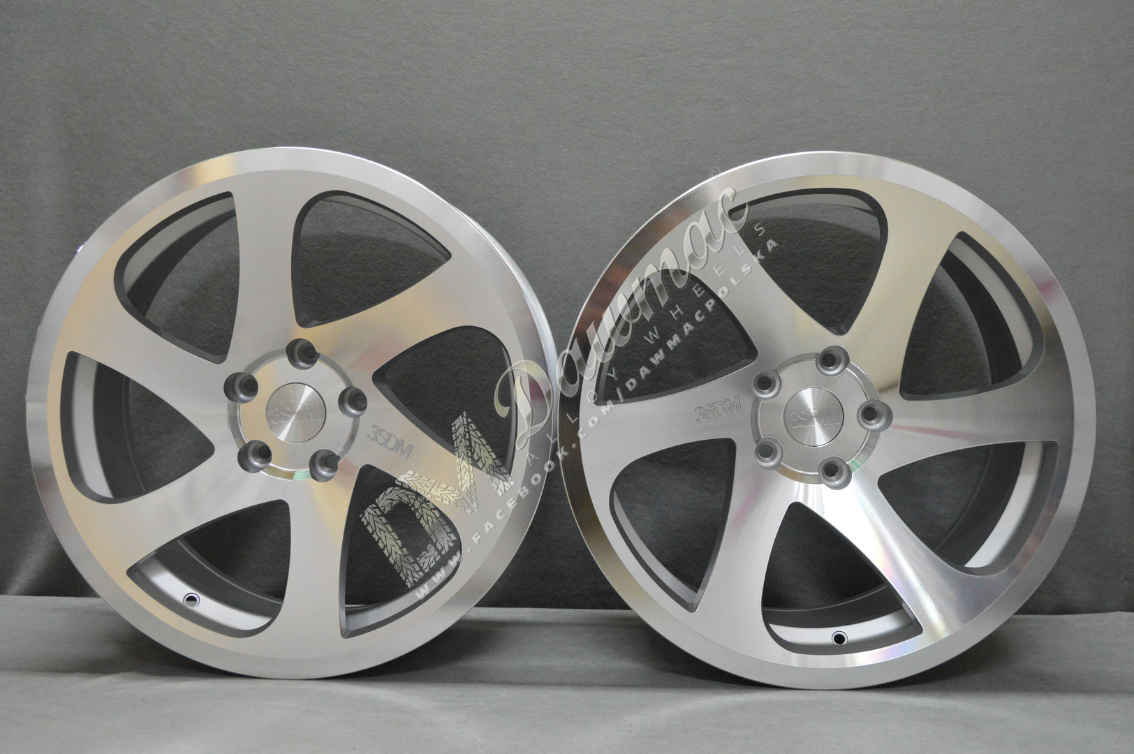 3SDM 0.06 19" 8,5J ET35 + 10J ET40 5x120 Mirror Silver - obrazek 2