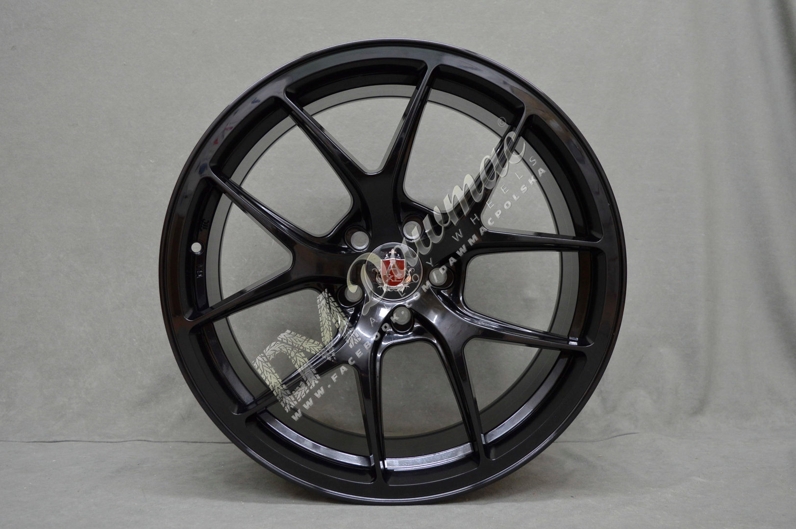 AXE EX34 20" 10J ET40 5x108-5x120 Gloss Black - obrazek 2