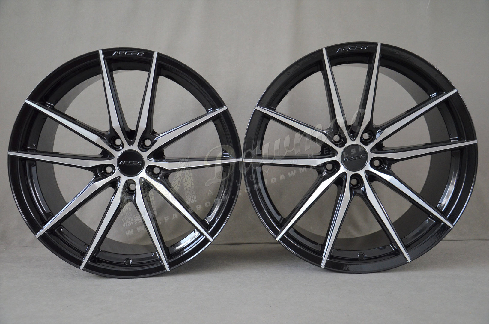 Arceo Monaco 19" 8,5J ET30 + 9,5J ET37 5x120 Black Diamond - obrazek 2