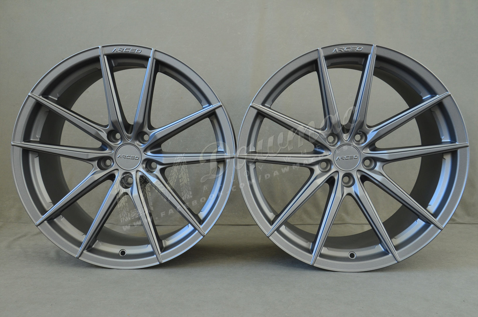 Arceo Monaco 19" 8,5J ET33 + 9,5J ET37 5x120 Matt Titan - obrazek 2