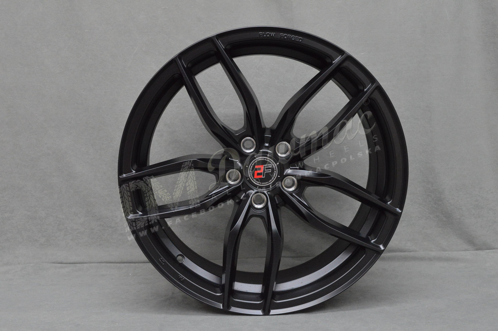 2Forge ZF3 19" 10,5J ET5-ET60 5x100-5x130 Matt Black - obrazek 2