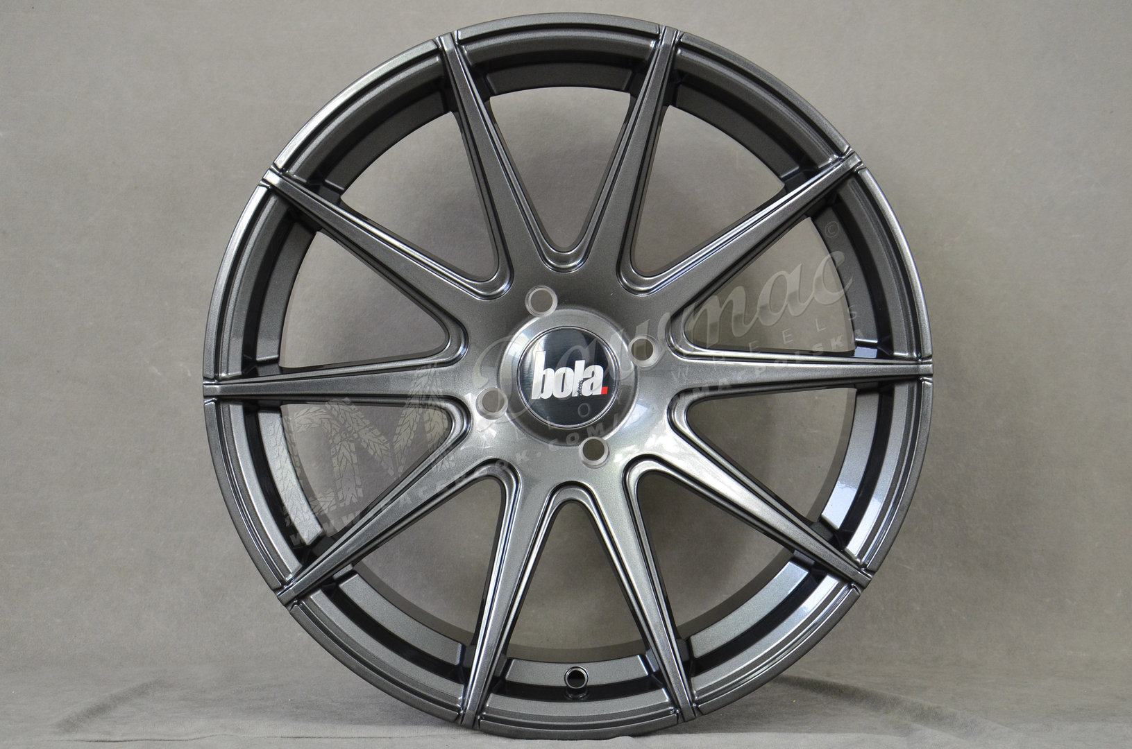 BOLA CSR 19" 8,5J ET25-45 + 9,5J ET25-ET45 5x100-5x130 Gloss Gunmetal - obrazek 2