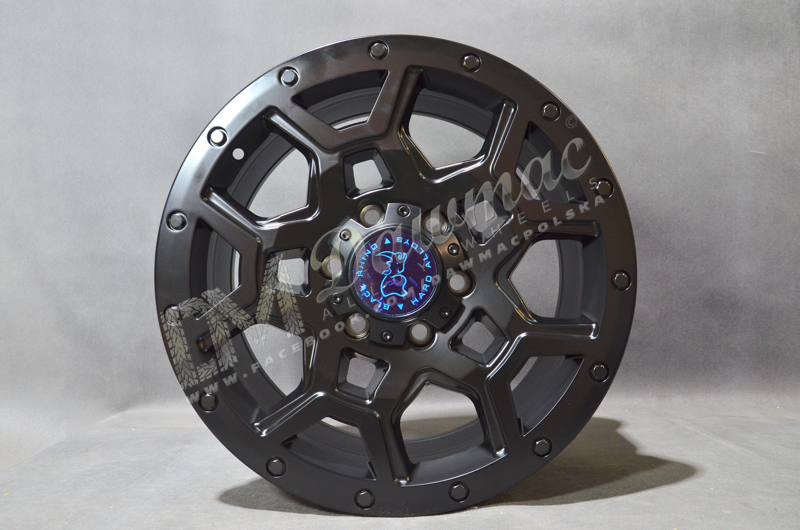 Black Rhino Overland 17" 9,5J ET-18 6x139,7 Matte Black - obrazek 2