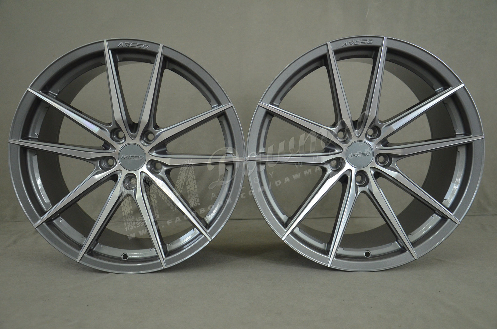 Arceo Monaco 19" 8,5J ET30 + 9,5J ET37 5x120 Titan Diamond - obrazek 2