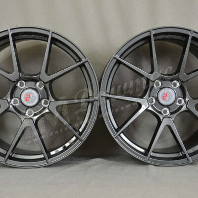 2Forge ZF6 19" 9,5J ET15-ET45 + 11J ET15-ET45 5x100-5x130 Gloss Gunmetal
