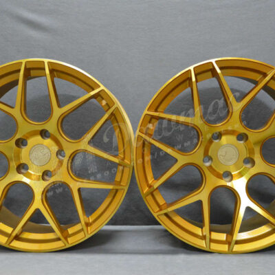 AODHAN LS002 19" 8,5J ET35 + 9,5J ET35 5x120 Gold Machine Face PROMOCJA