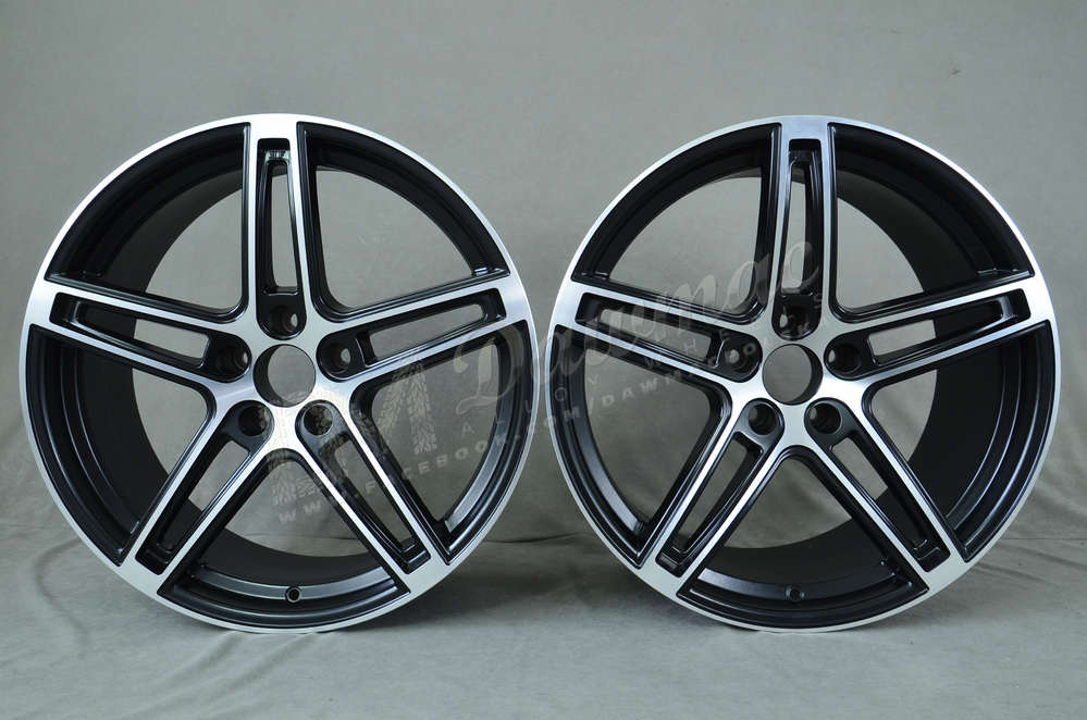 DARE RF5 20" 8,5J ET15 + 10J ET20 5x120 Matt Black Polished