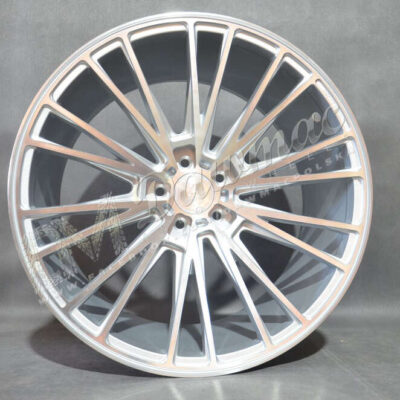 AXE CF2 20" 8,5J ET40 5x108-5x120 Silver & Polished