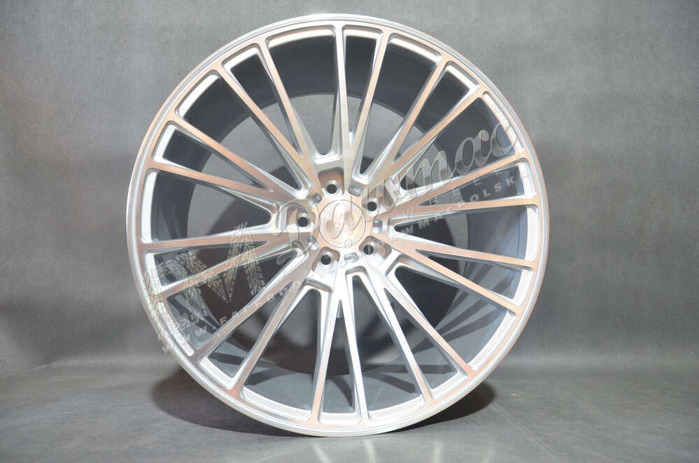 AXE CF2 21" 10,5J ET25 5x108-5x130 Silver & Polished