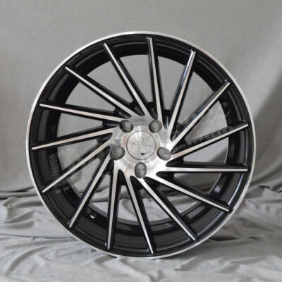 1AV ZX1 19" 8,5J ET40 5x108-5x120 Black & Polished