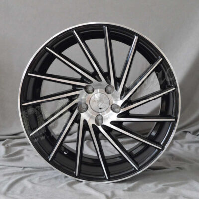 1AV ZX1 18" 8J ET42 5x100-5x120 Black & Polished