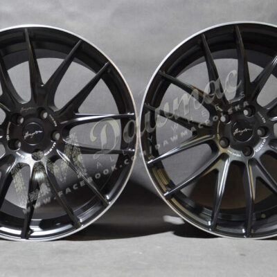 Breyton Race GTX 20" 8,5J ET30 + 10J ET35 5x112 Matt Black with Polished Lip