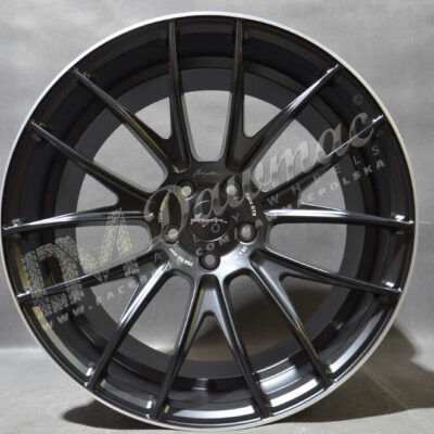 Breyton Race GTX 21" 10,5J ET44 5x112 Matt Black with Polished Lip
